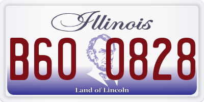 IL license plate B600828