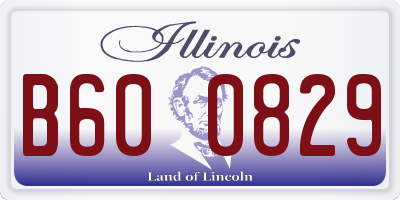 IL license plate B600829