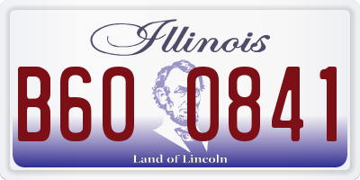 IL license plate B600841