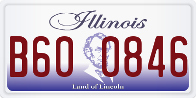 IL license plate B600846