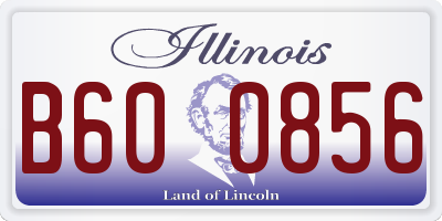 IL license plate B600856