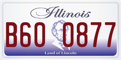 IL license plate B600877