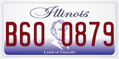 IL license plate B600879