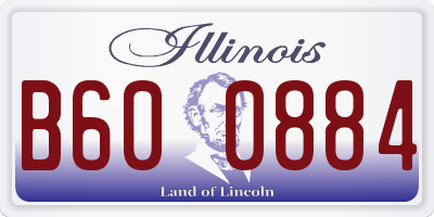 IL license plate B600884