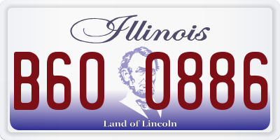 IL license plate B600886