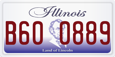IL license plate B600889