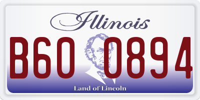 IL license plate B600894