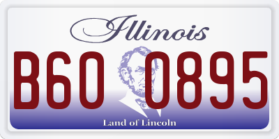 IL license plate B600895