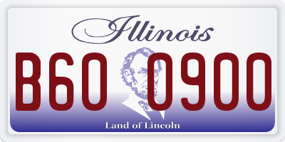IL license plate B600900