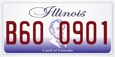IL license plate B600901