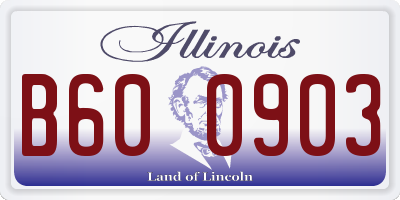 IL license plate B600903