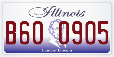 IL license plate B600905