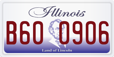 IL license plate B600906