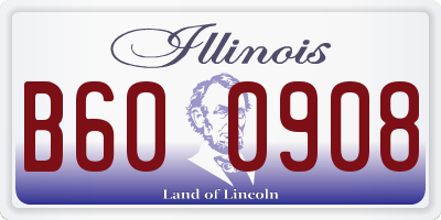 IL license plate B600908