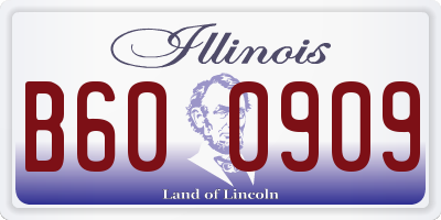 IL license plate B600909