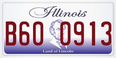 IL license plate B600913