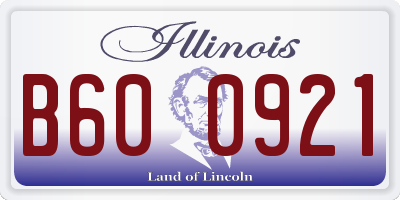 IL license plate B600921