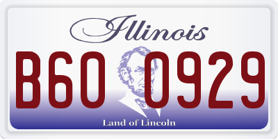 IL license plate B600929