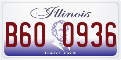 IL license plate B600936