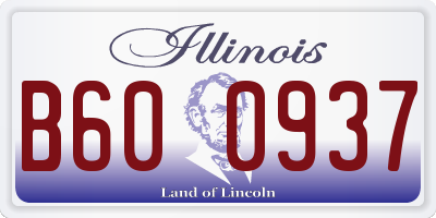 IL license plate B600937