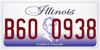 IL license plate B600938
