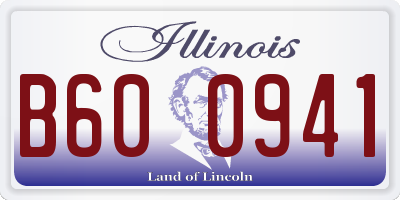 IL license plate B600941