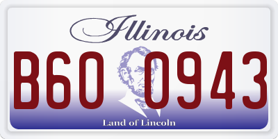 IL license plate B600943