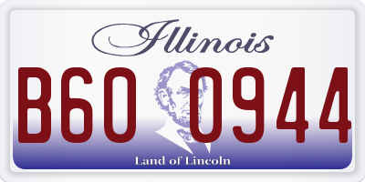 IL license plate B600944