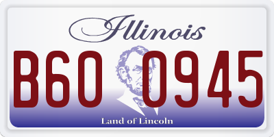 IL license plate B600945