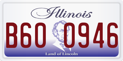 IL license plate B600946