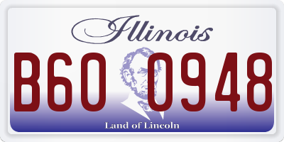 IL license plate B600948