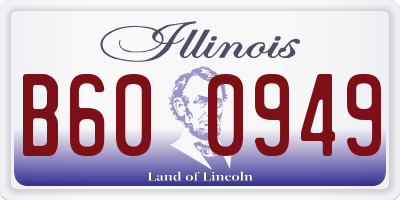 IL license plate B600949