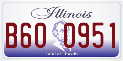 IL license plate B600951