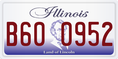 IL license plate B600952