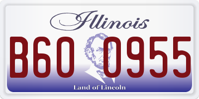 IL license plate B600955
