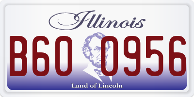 IL license plate B600956