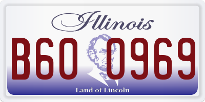IL license plate B600969