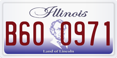 IL license plate B600971