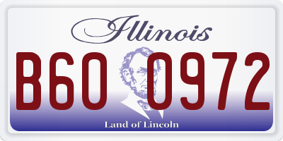 IL license plate B600972