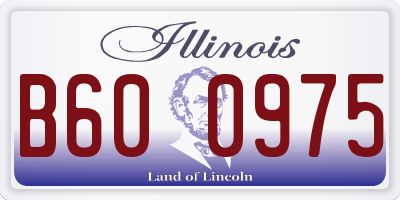 IL license plate B600975