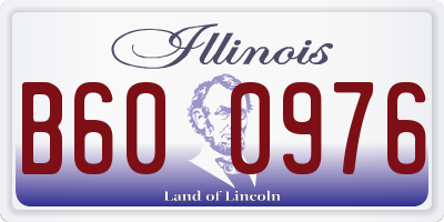 IL license plate B600976