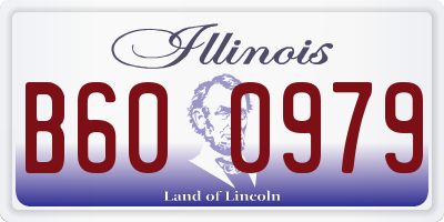 IL license plate B600979