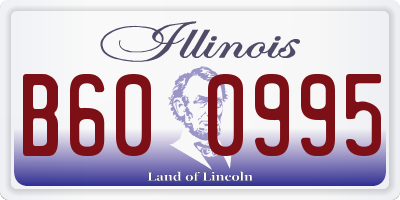 IL license plate B600995