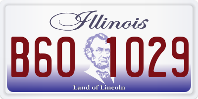 IL license plate B601029