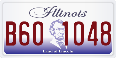 IL license plate B601048