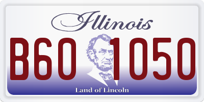 IL license plate B601050