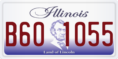 IL license plate B601055