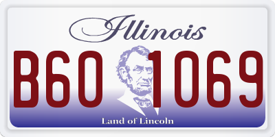 IL license plate B601069