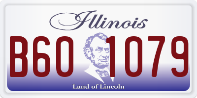 IL license plate B601079