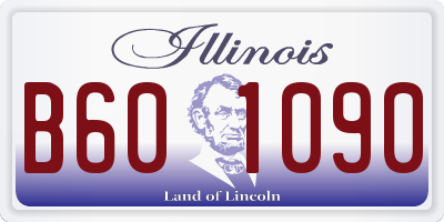 IL license plate B601090